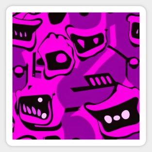 Weird Gooey Purple Things Sticker